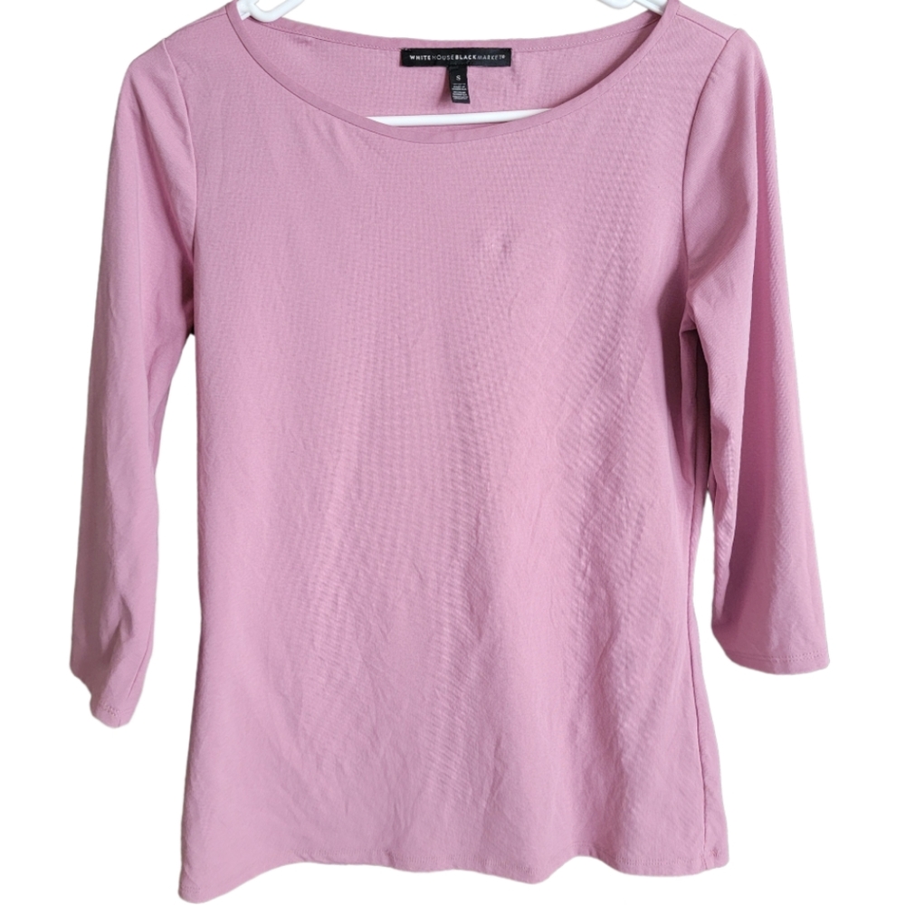 White House Black Market Wide Neck 3/4 Sleeve Size Small